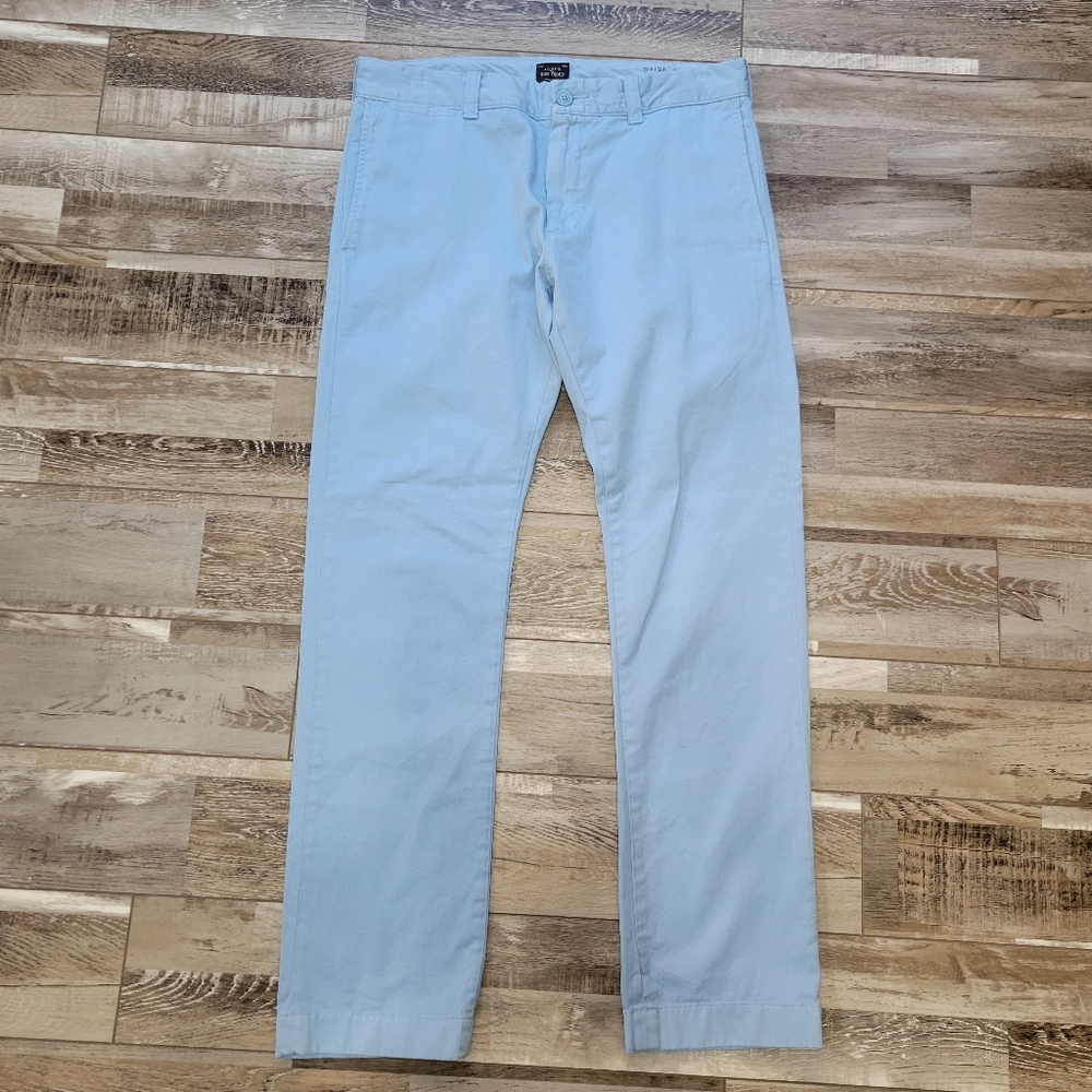 New Men's J Crew Sun-faded Blue 484 Slim Fit Chino Pant Size 31/30